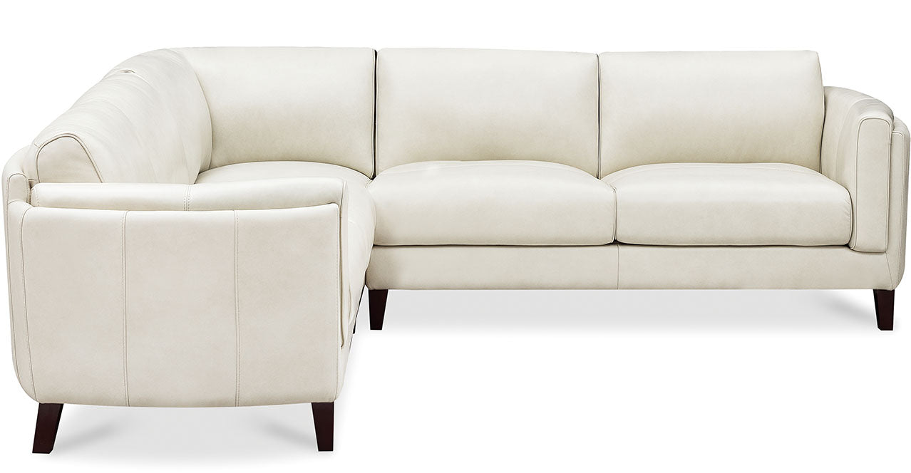 Maui Leather Sectional Collection, Natural